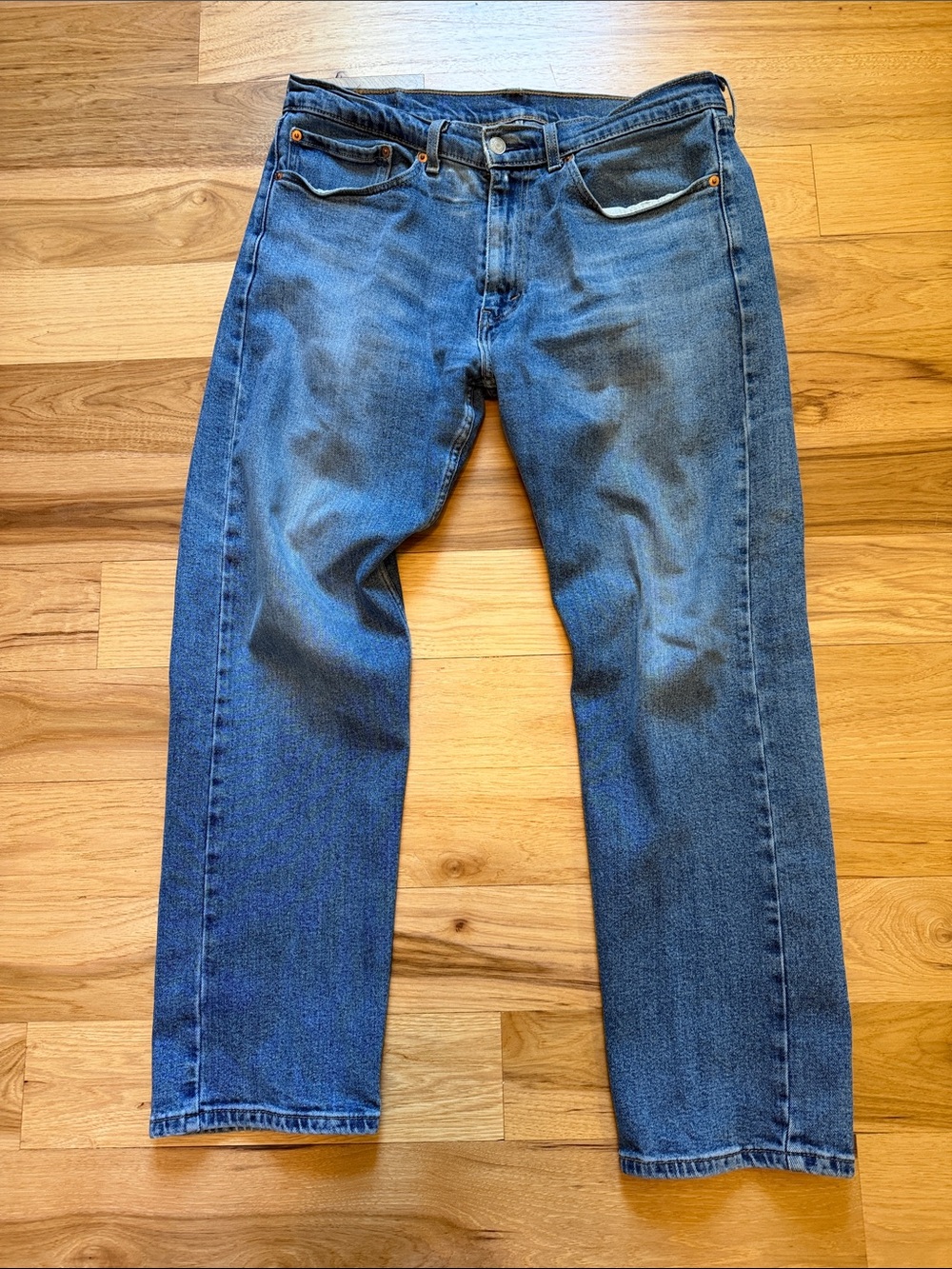 Levi's Men’s 505 Denim Jeans — Medium Blue 34x30